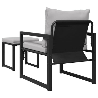 Arredamento da Giardino 4 pcs 2-Numero di posti Grigio chiaro | homemem39