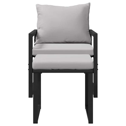 Arredamento da Giardino 4 pcs 2-Numero di posti Grigio chiaro | homemem39