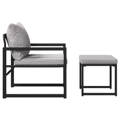 Arredamento da Giardino 4 pcs 2-Numero di posti Grigio chiaro | homemem39