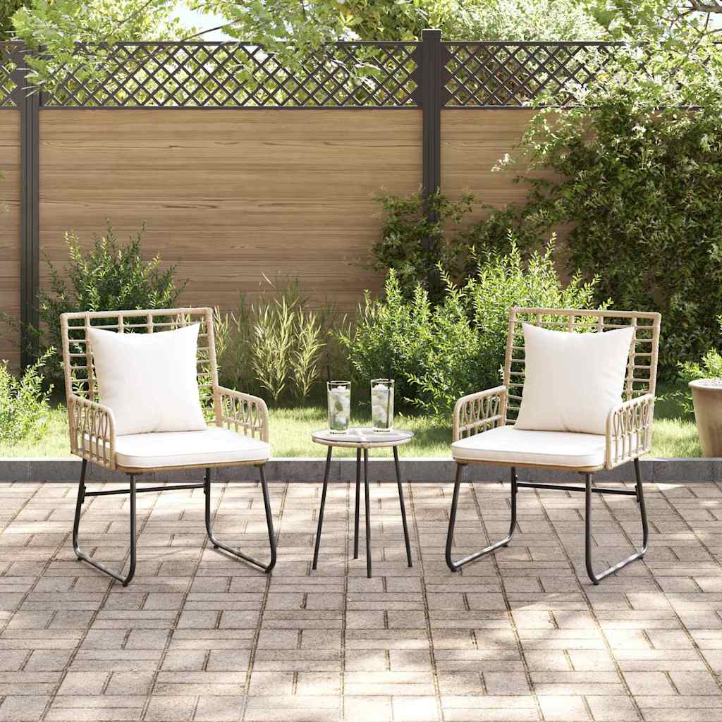 Set da Pranzo per Giardino 3 pcs Marrone e Crema - homemem39