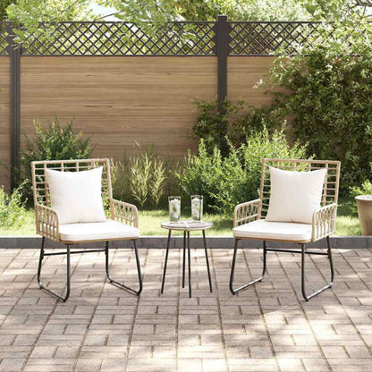 Set da Pranzo per Giardino 3 pcs Marrone e Crema - homemem39