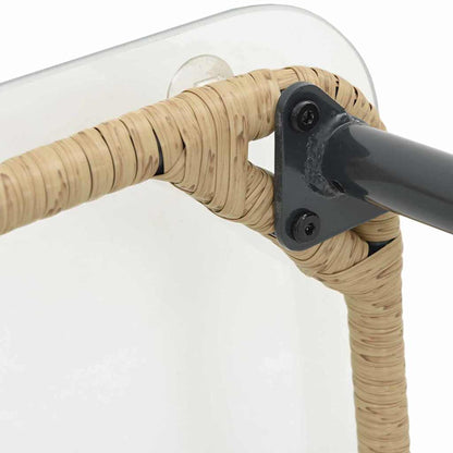 Tavolo da Giardino Naturale 80 x 40 x 45.5 cm Poly Rattan