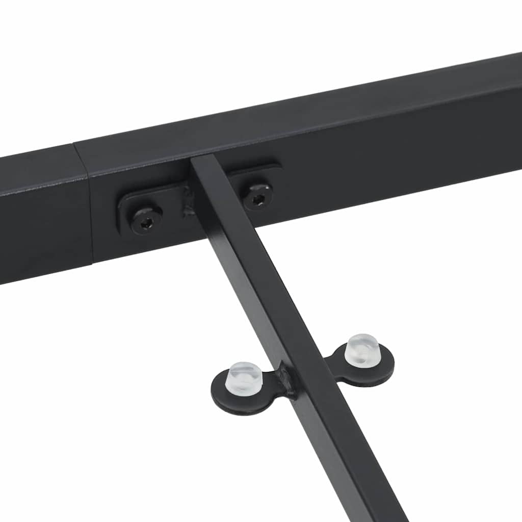 Tavolo da Giardino Nero 200 x 80 x 73 cm Metallo | homemem39