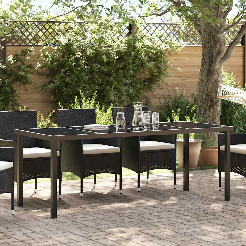 Tavolo da Giardino Nero 200 x 80 x 73 cm Metallo | homemem39