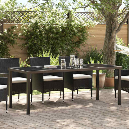 Tavolo da Giardino Nero 200 x 80 x 73 cm Metallo | homemem39