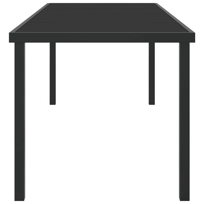 Tavolo da Giardino Nero 200 x 80 x 73 cm Metallo | homemem39
