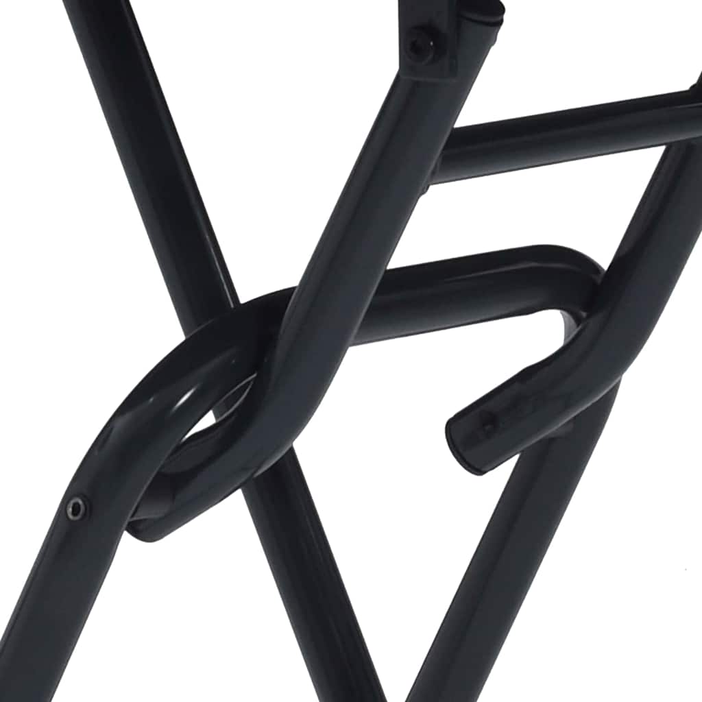 Tavolo da Giardino Antracite 50 x 50 x 72 cm Acciaio