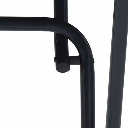 Tavolo da Giardino Antracite 50 x 50 x 72 cm Acciaio