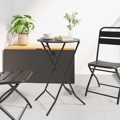 Tavolo da Giardino Antracite 50 x 50 x 72 cm Acciaio