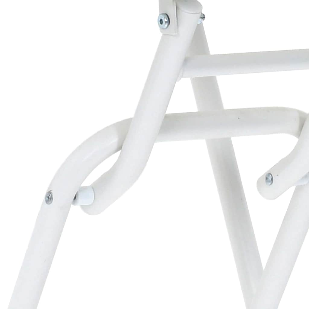 Tavolo da Giardino Bianco 50 x 50 x 72 cm Acciaio