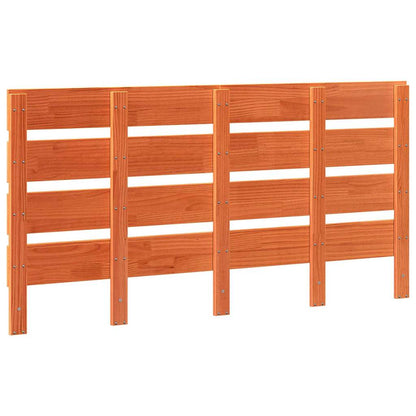 Testata in legno con testiera Cera marrone 160.5 x 3 x 80 cm