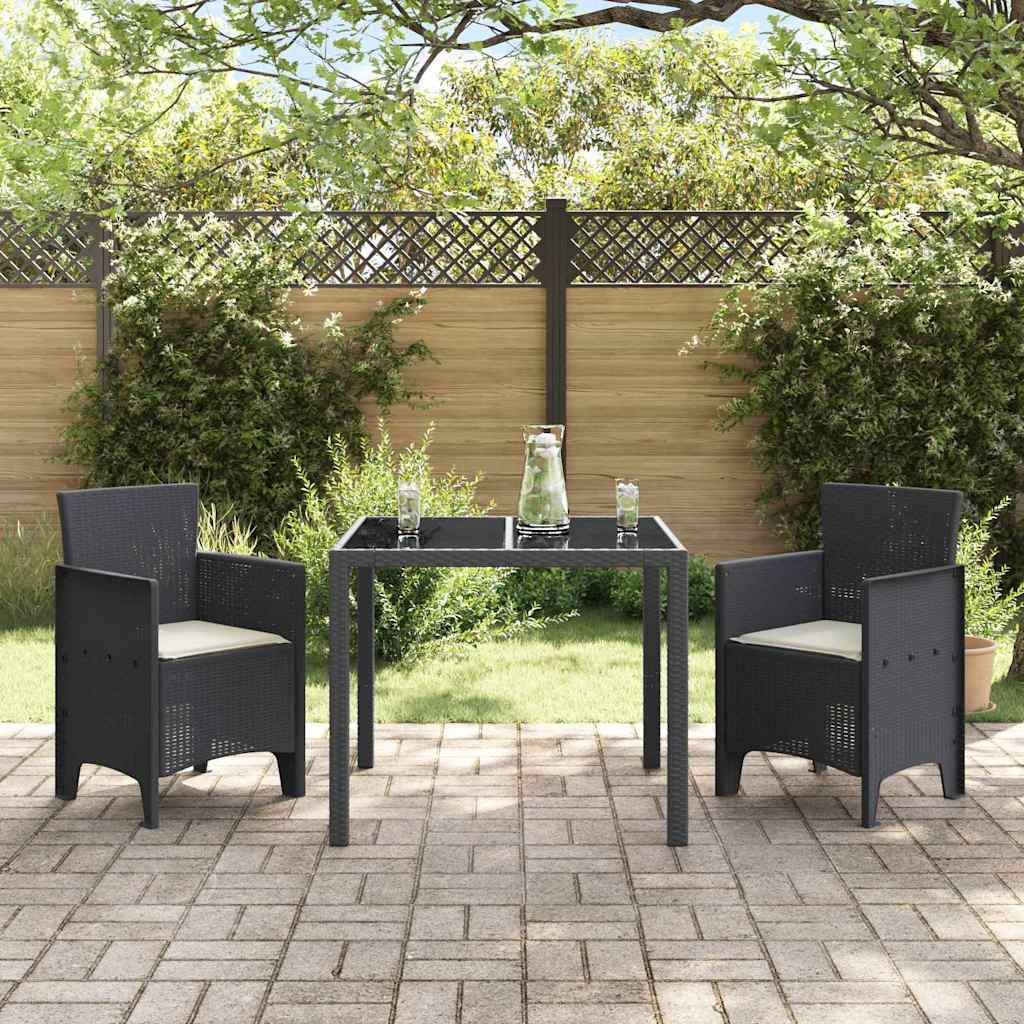 Sedia da Giardino 2 pcs Antracite 53 x 49 x 85 cm PP - homemem39