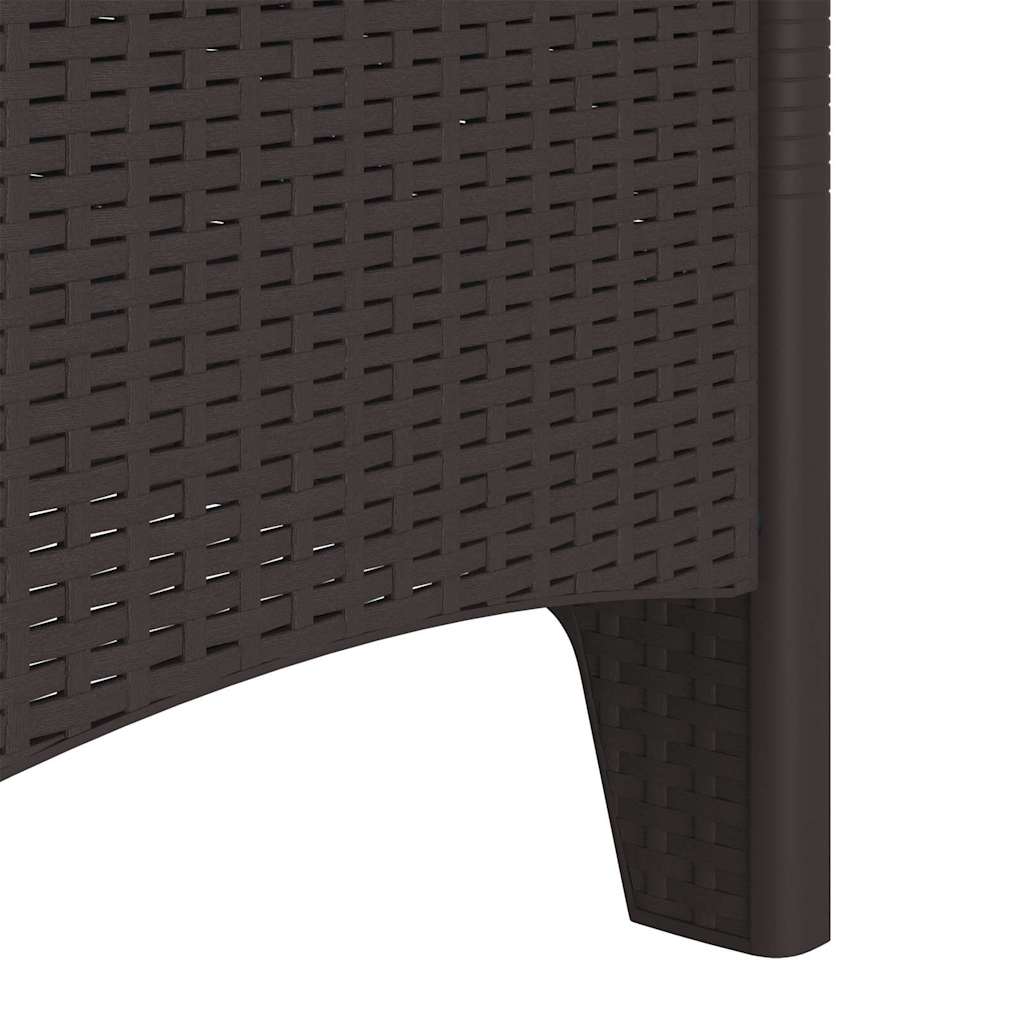 Sedia da Giardino 2 pcs Marrone 53 x 49 x 85 cm PP - homemem39