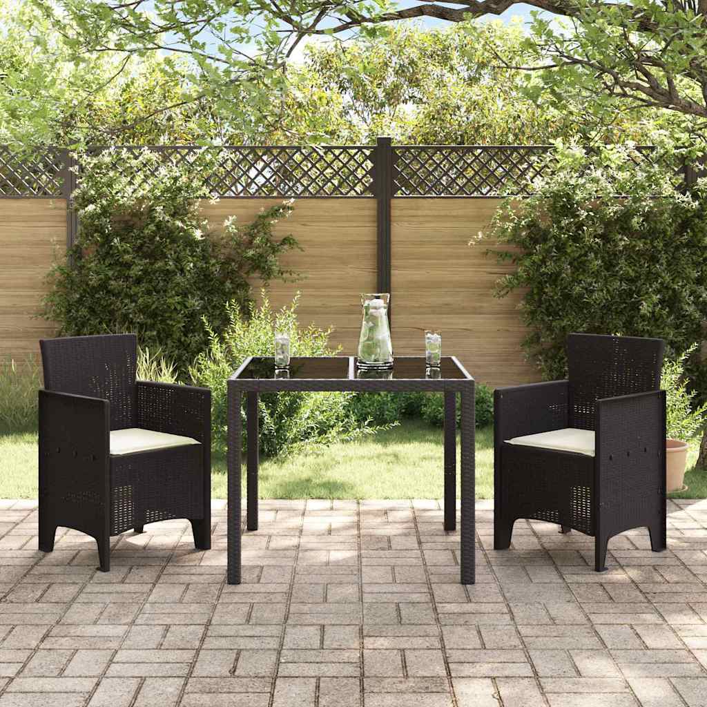 Sedia da Giardino 2 pcs Marrone 53 x 49 x 85 cm PP - homemem39