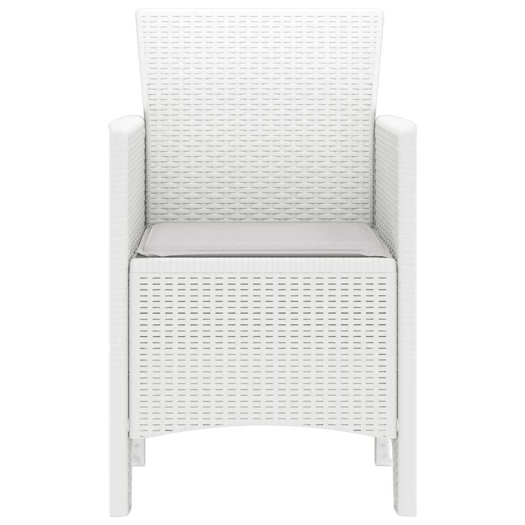Sedia da Giardino 2 pcs Bianco 53 x 49 x 85 cm PP - homemem39