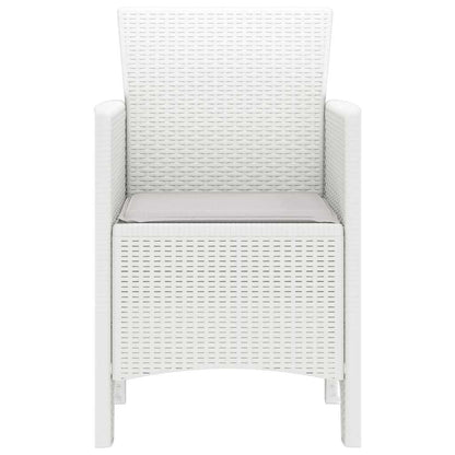 Sedia da Giardino 2 pcs Bianco 53 x 49 x 85 cm PP - homemem39