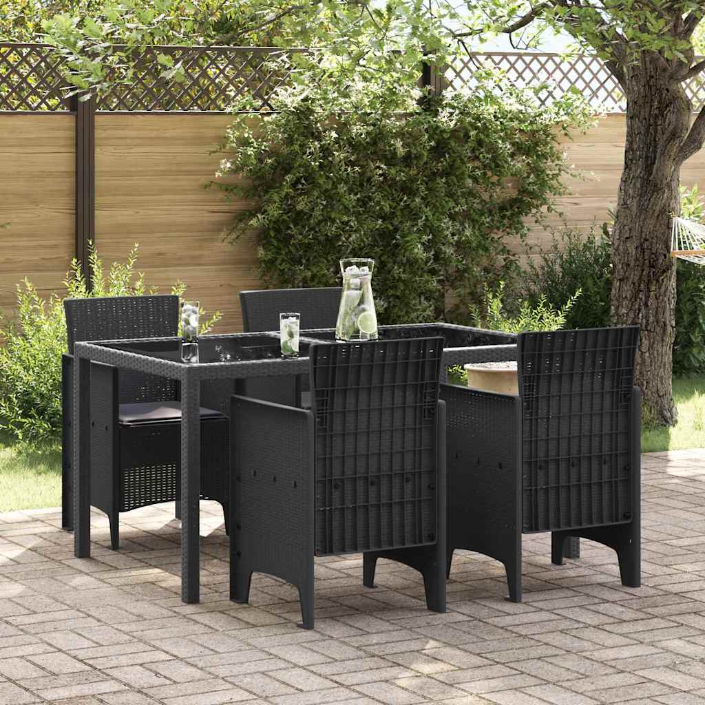 Sedia da Giardino 4 pcs Antracite 53 x 49 x 85 cm PP - homemem39