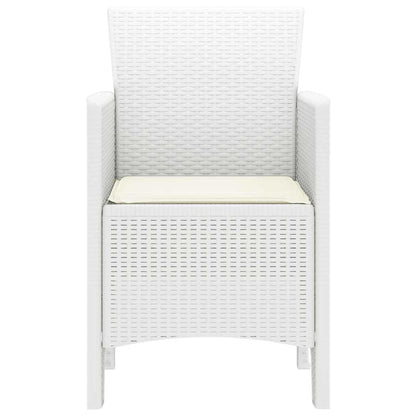 Sedia da Giardino 4 pcs Bianco 53 x 49 x 85 cm PP - homemem39