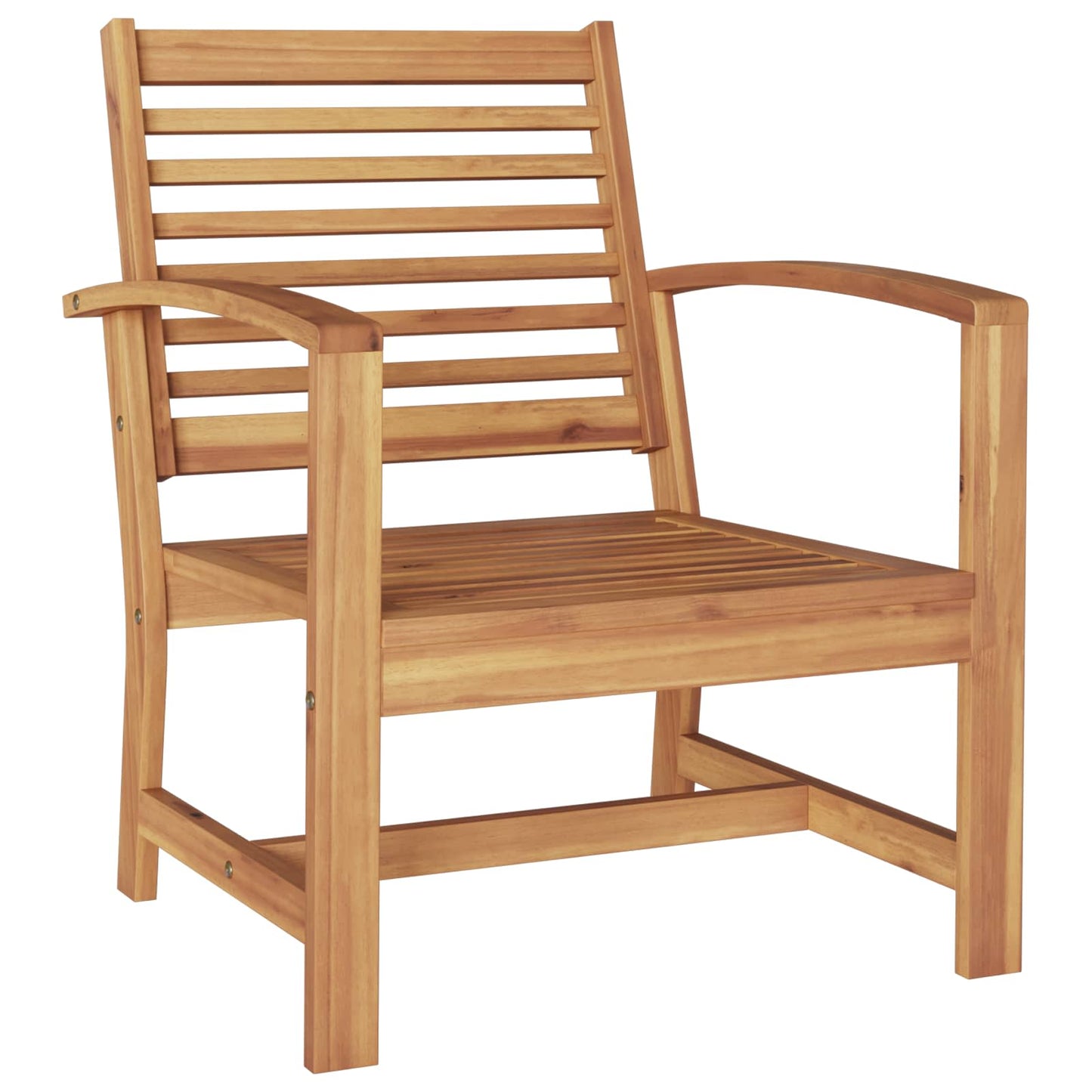 Set Divano da Giardino 4 pcs Naturale Legno di teak solido | homemem39