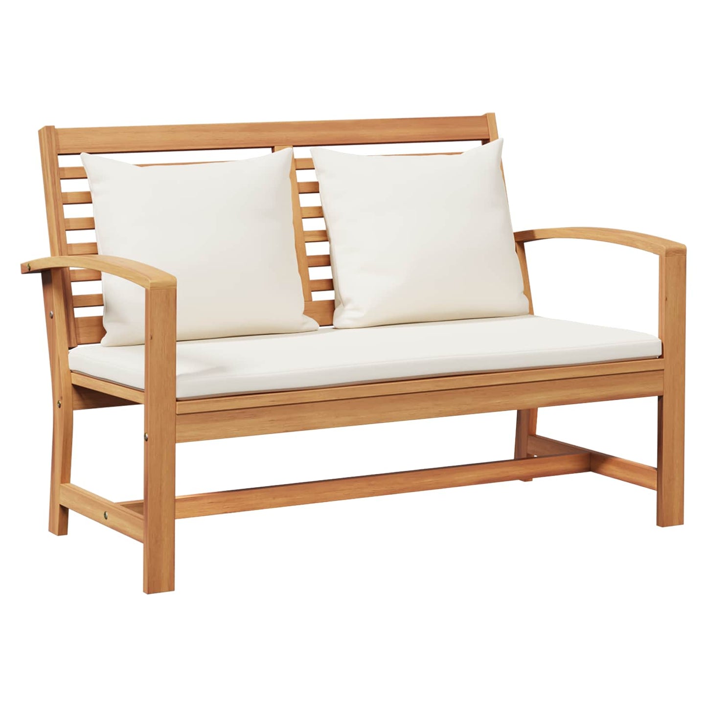 Set Divano da Giardino 4 pcs Naturale Legno di teak solido | homemem39