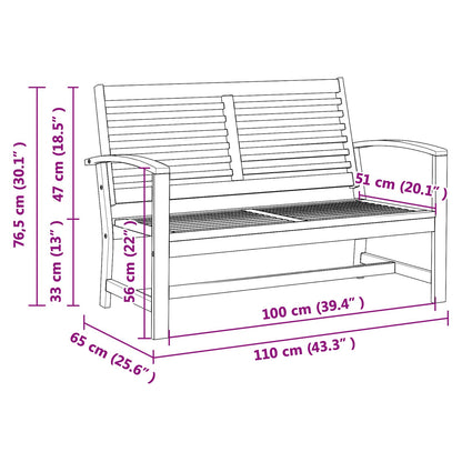 Set Divano da Giardino 3 pz Naturale Legno di teak solido