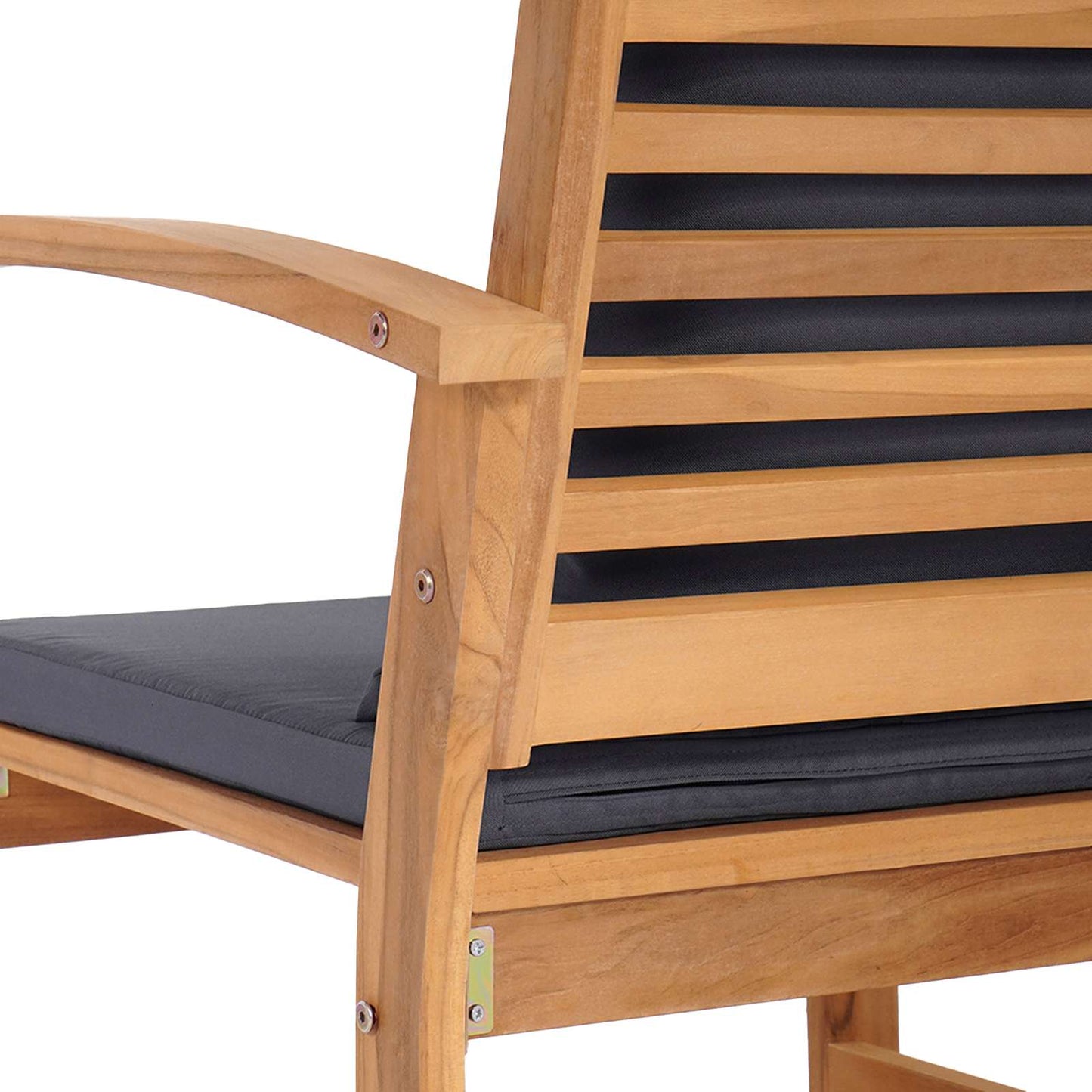 Set Divano da Giardino 5 pcs Naturale Legno di teak solido | homemem39
