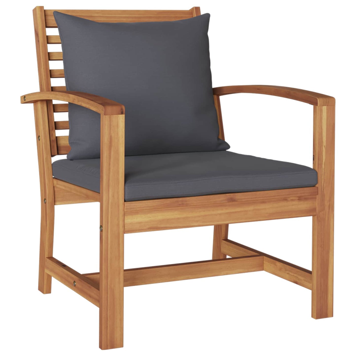 Set Divano da Giardino 5 pcs Naturale Legno di teak solido | homemem39