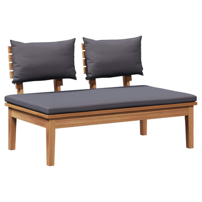 Set Divano da Giardino 3 pcs Marrone e Grigio | homemem39