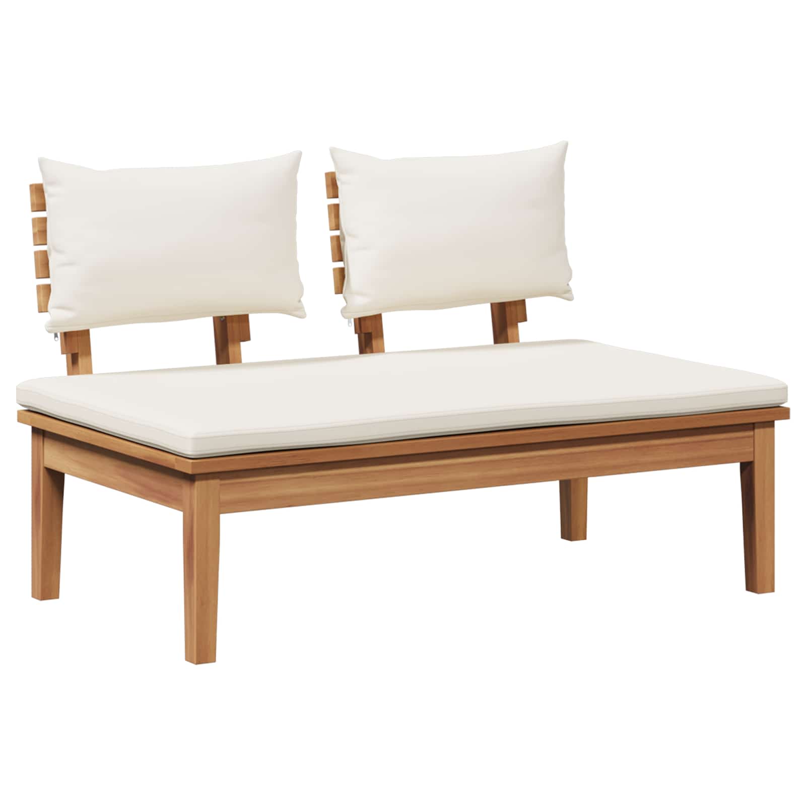Set Divano da Giardino 4 pcs Marrone e Crema | homemem39
