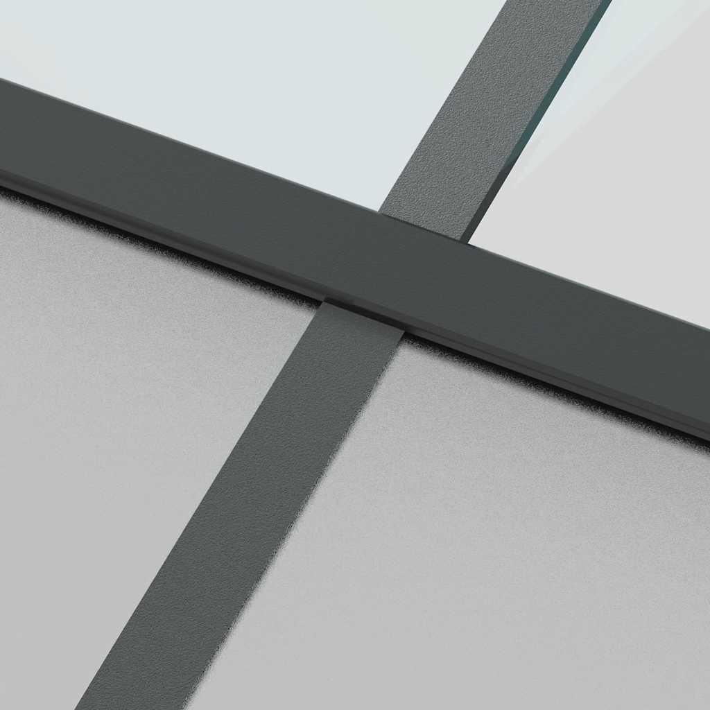 Porta Scorrevole Set Ferramenta Nera 90x205 cm Vetro Temperato | homemem39