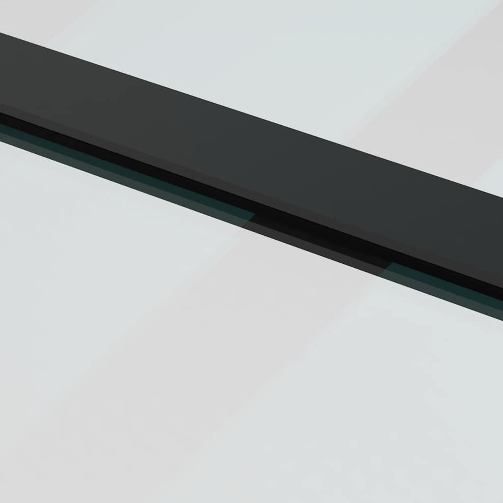 Porta Scorrevole con Ferramenta Nera 102x205 cm in Vetro ESG | homemem39