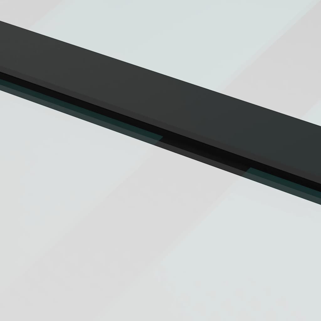 Porta Scorrevole con Ferramenta Nera 76x205 cm in Vetro ESG | homemem39