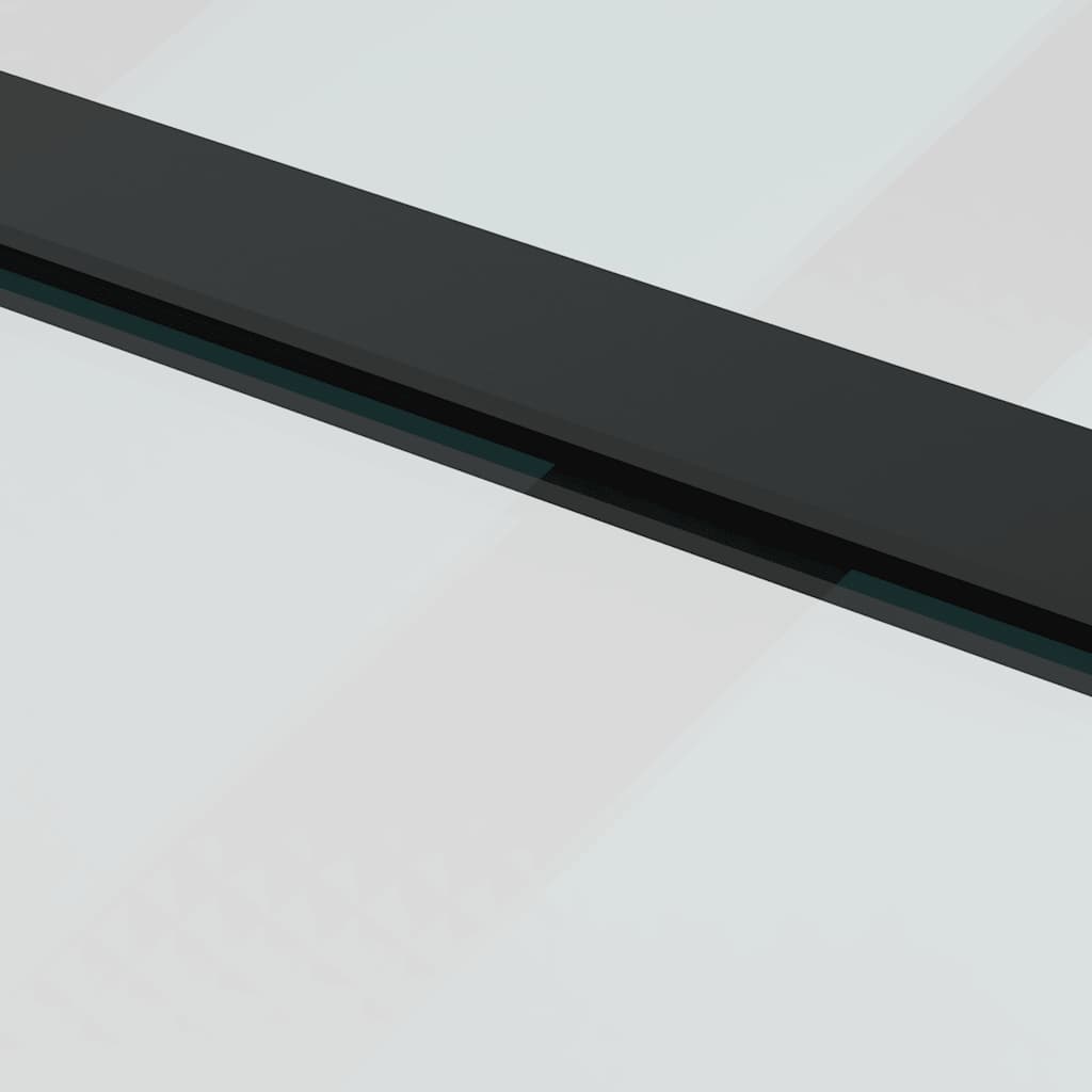 Porta Scorrevole con Ferramenta Nera 102,5x205 cm in Vetro ESG | homemem39