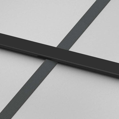 Porta Scorrevole con Ferramenta Nera 102,5x205 cm in Vetro ESG | homemem39