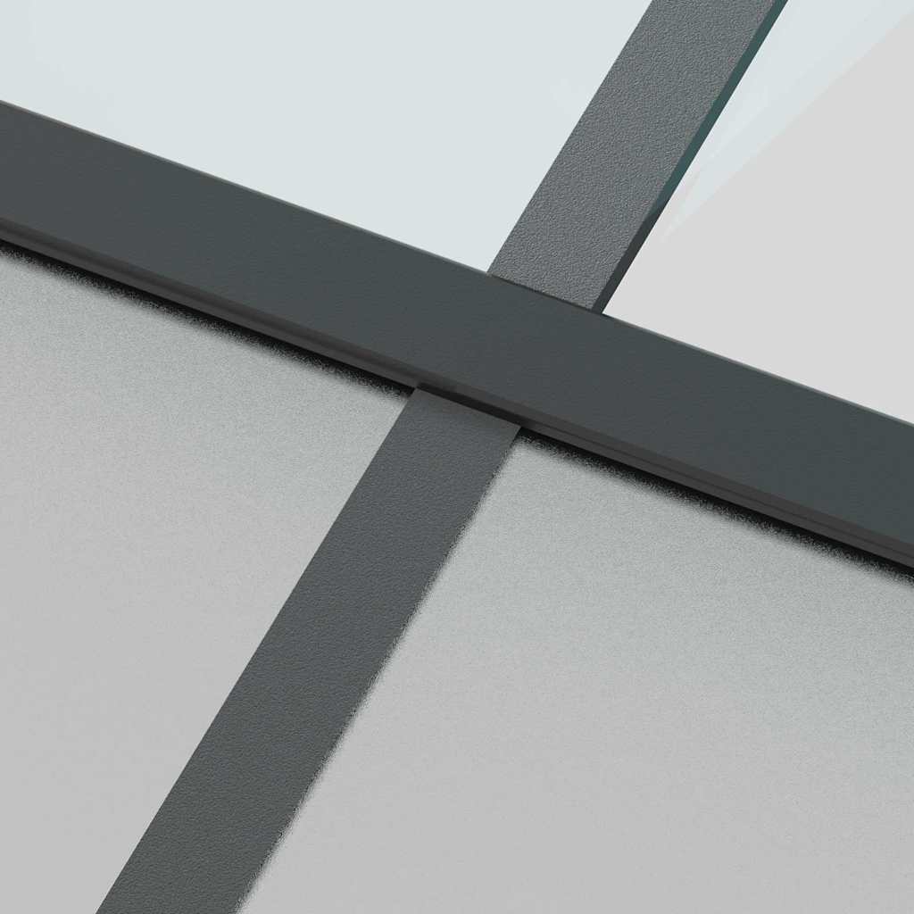 Porta Scorrevole Ferramenta Nera 102,5x205 cm Vetro Temperato | homemem39