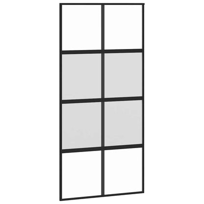 Porta Scorrevole Ferramenta Nera 102,5x205 cm Vetro Temperato | homemem39