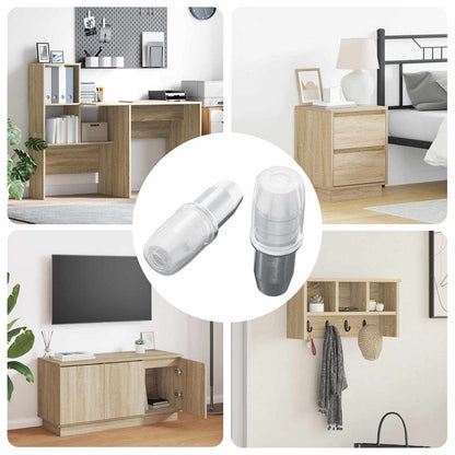 Gancio per Mensola 2 pcs Argento 7 x 16 mm Ferro