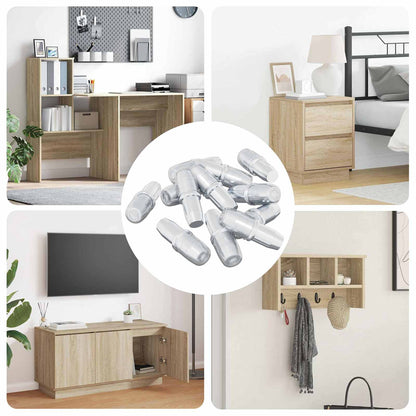 Gancio per Mensola 12 pcs Argento 7 x 16 mm Ferro