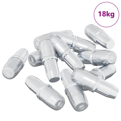 Gancio per Mensola 7200 pcs Argento 7 x 16 mm Ferro