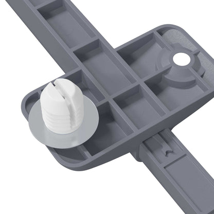 Smorzatore a Chiusura Morbida 2 pcs Grigio 125 x 47 x 15 mm PP