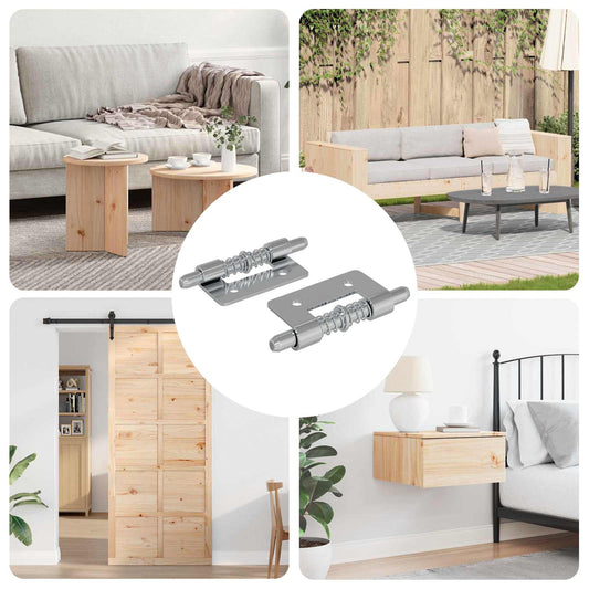 Chiusura 2 pcs Argento 46 x 17 x 1,2 mm Acciaio