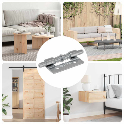 Chiusura 12 pcs Argento 46 x 17 x 1,2 mm Acciaio