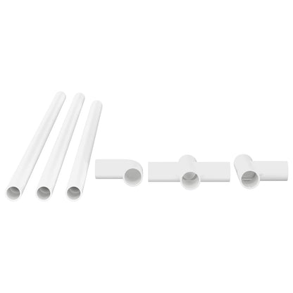 Tubo PVC 2 pcs Bianco 12,2 x 1,8 x 500 mm Mterialpp e PE