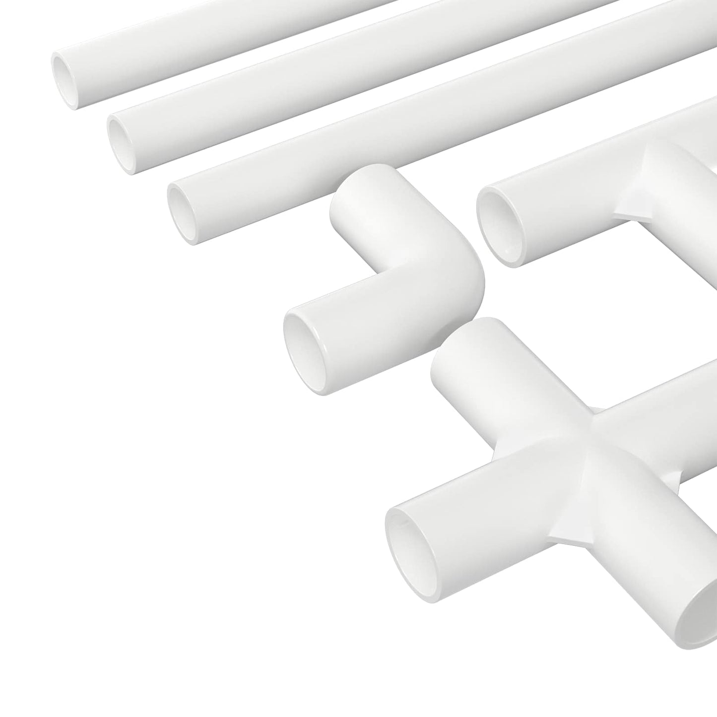 Tubo PVC 29 pcs Bianco Mterialpp e PE