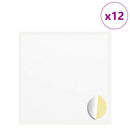 Adesivo 12 pcs Bianco Ø 20 x 0,5 mm Carta