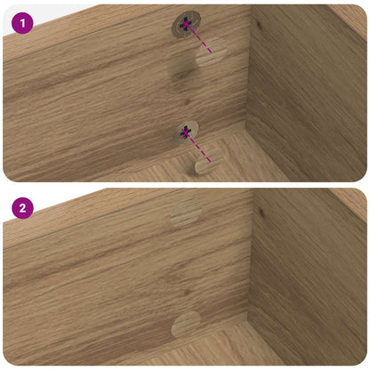 Copertura Vite Adesiva 2 pcs Rovere artigianale Ø 20 x 0,5 mm