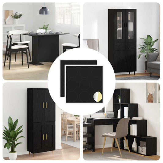 Copertura Vite Adesiva 2 pcs Nero Ø 20 x 0,5 mm Carta Rivestita