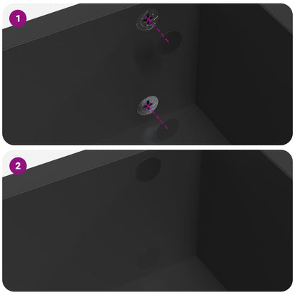 Copertura Vite Adesiva 2 pcs Nero Ø 20 x 0,5 mm Carta Rivestita