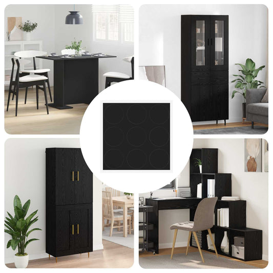 Copertura Vite Adesiva 12 pcs Nero Ø 20 x 0,5 mm