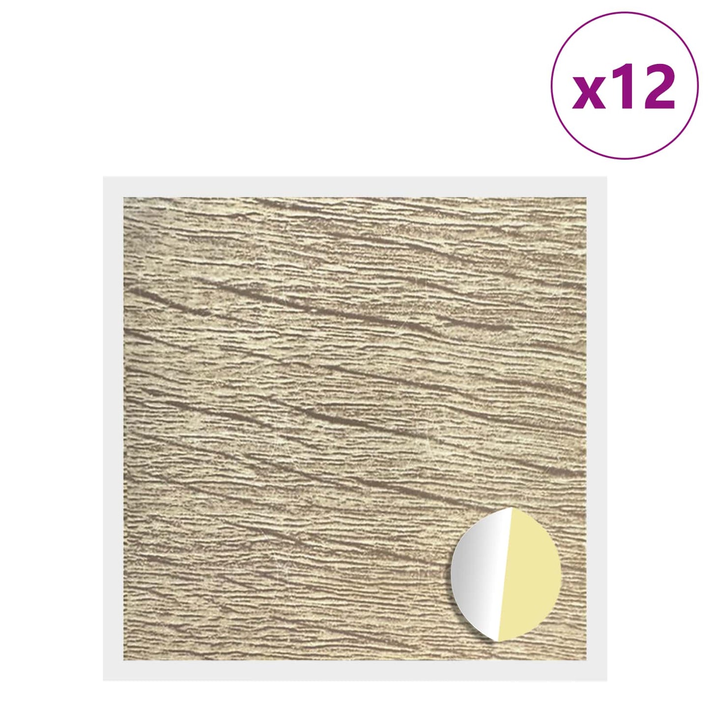 Copertura Vite Adesiva 12 pcs Rovere Sonoma Ø 20 x 0,5 mm | homemem39